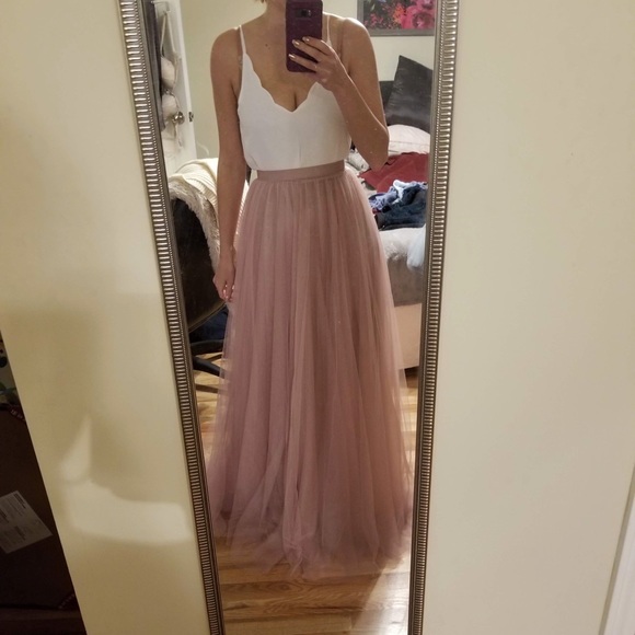 Revelry scalloped chiffon cami in ballet blush - Picture 3 of 3